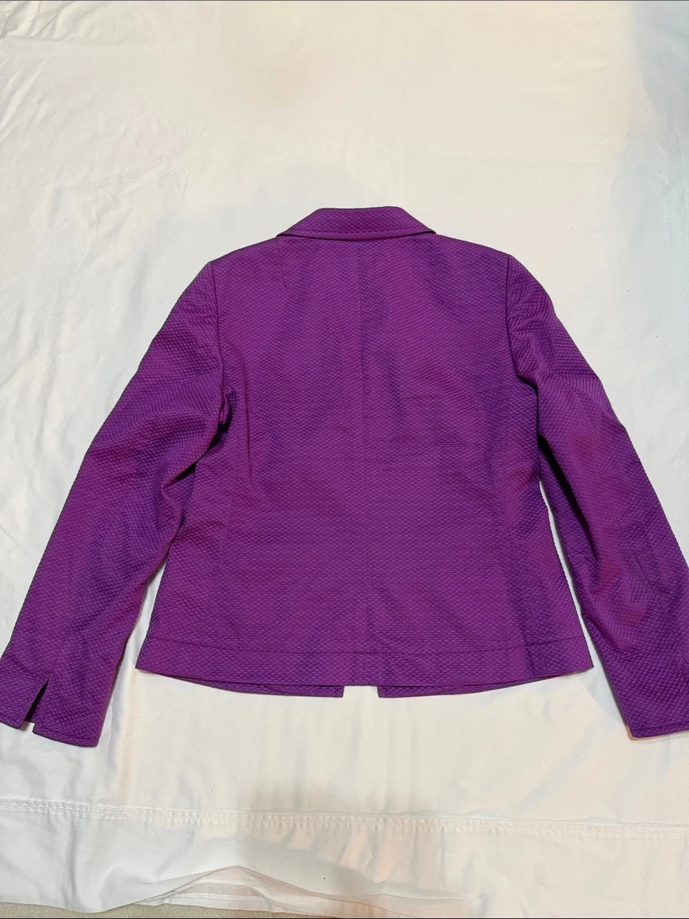 AKRIS PUNTO Textured Cotton Blazer Jacket 10